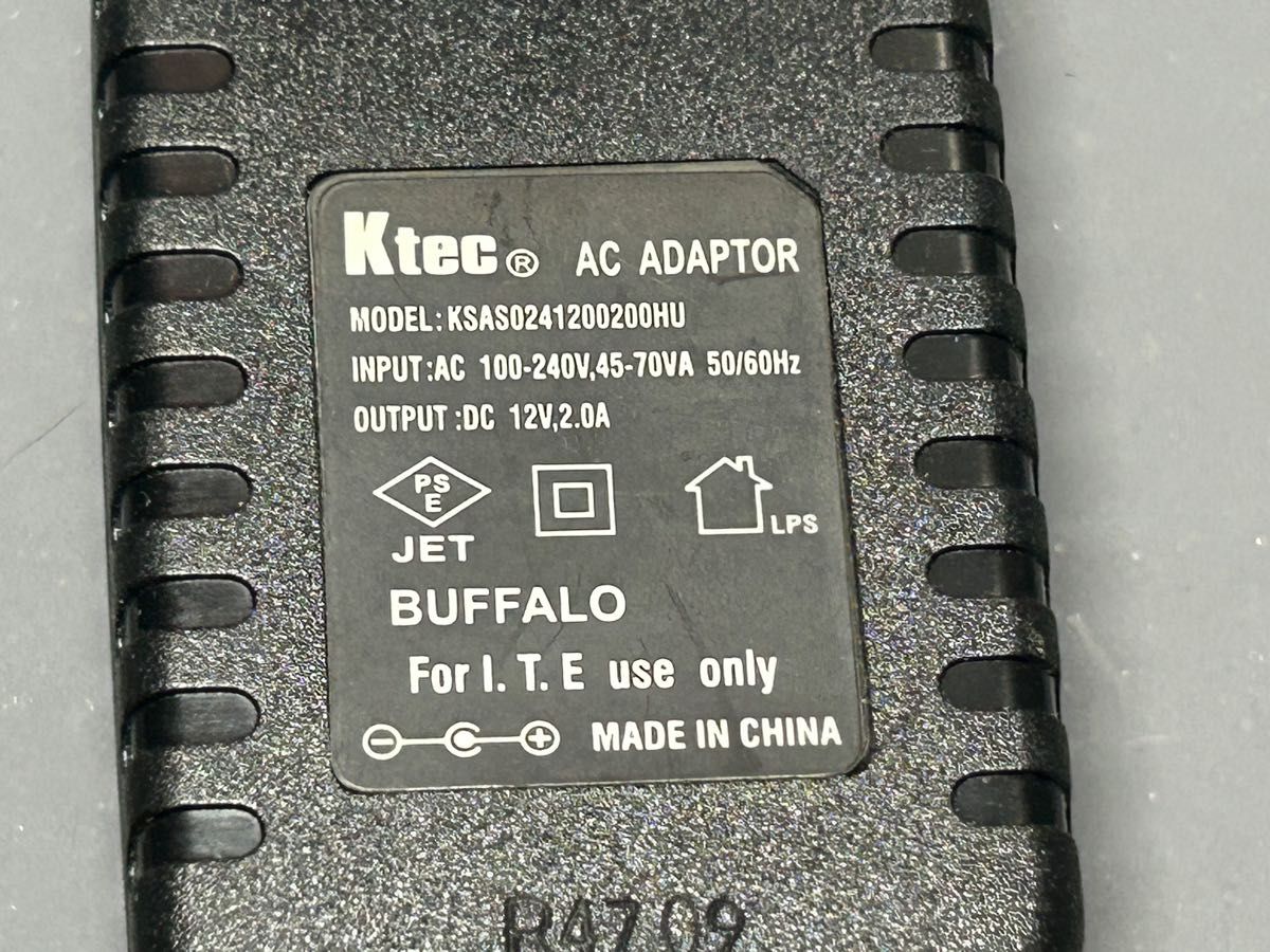 BUFFALO用 電源アダプター センタープラス 12V 2 0A 用途不明 BUFFALO用 電源アダプター センタープラス 12V 2 0A 用途不明