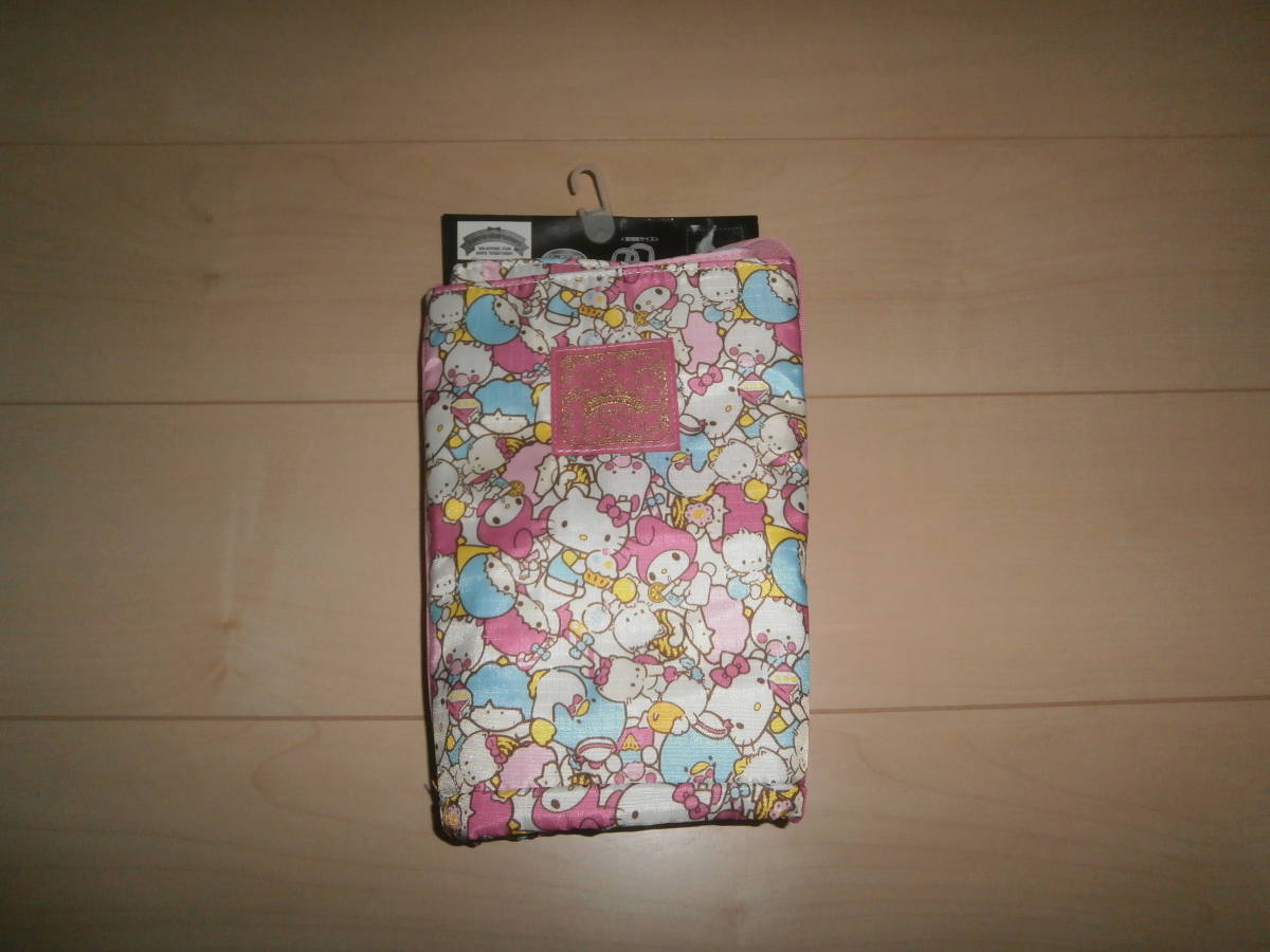 即決★新品★サンリオキャラクターズ★巾着付きトートバッグ★内側アルミシート付き★★エコバッグかごバッグ