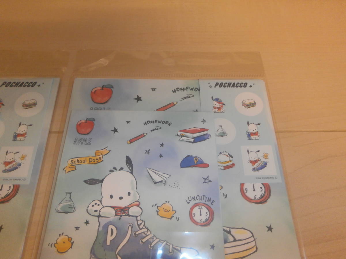 即決★新品★ポチャッコ　POCHACCO★レターセット★アフタースクール★3冊セット★⑬★レター(便箋)12枚　封筒6枚　ステッカー(シール)1枚_画像3