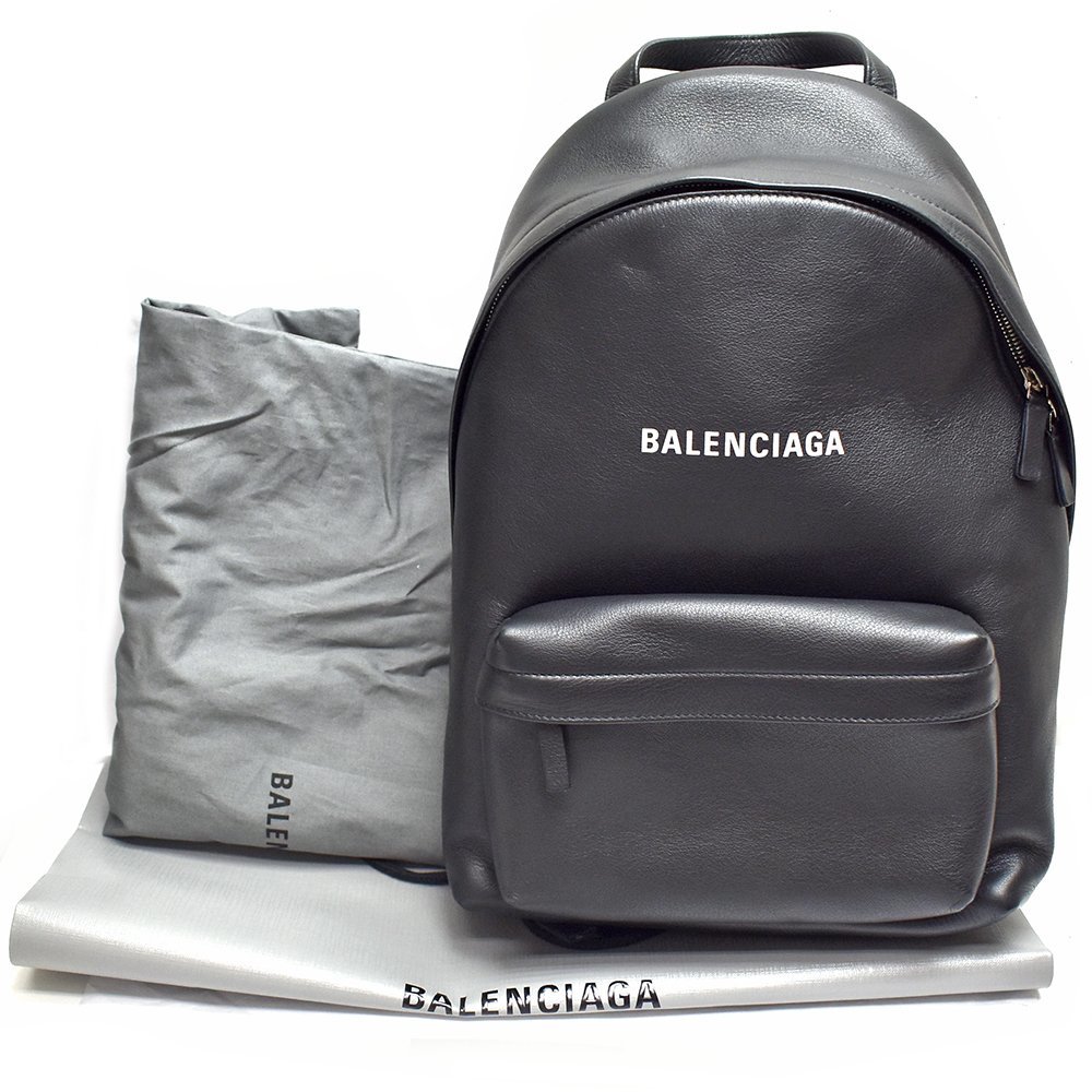 BALENCIAGA【バレンシアガ】エブリデイバックパック　552379・1000・V・527277　レザー　ブラック　メンズ　レディース【中古】_画像9