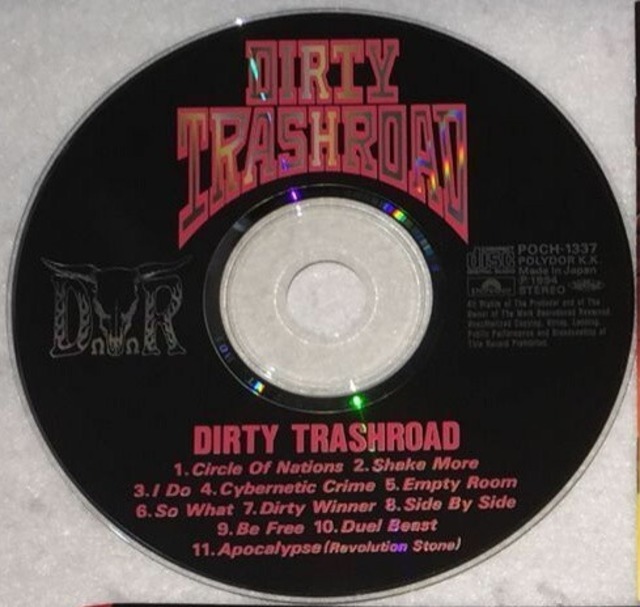 ＊中古CD D.T.R/DIRTY TRASHROAD 1994年作品1stステッカー付き TAIJI 沢田泰司 Xエックス LOUDNESSラウドネス CLOUD NINE 音風 ダンサー_画像4