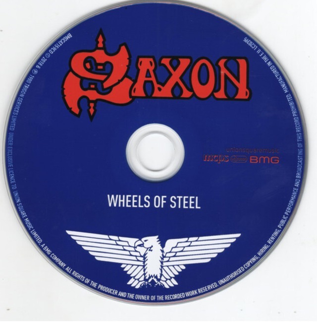 ＊新品CD SAXONサクソン/WHEELS OF STEEL 1980年作品2nd/2018年再発盤 リマスター盤+ボーナストラック収録 NWOBHM IRON MAIDEN MOTORHEAD_画像3
