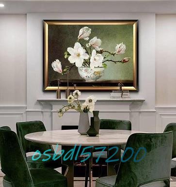 ◆稀少品◆『花』 油彩 油絵 絵画 60*40cm_画像2
