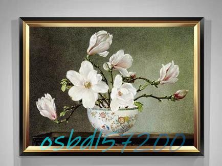 ◆稀少品◆『花』 油彩 油絵 絵画 60*40cm_画像1