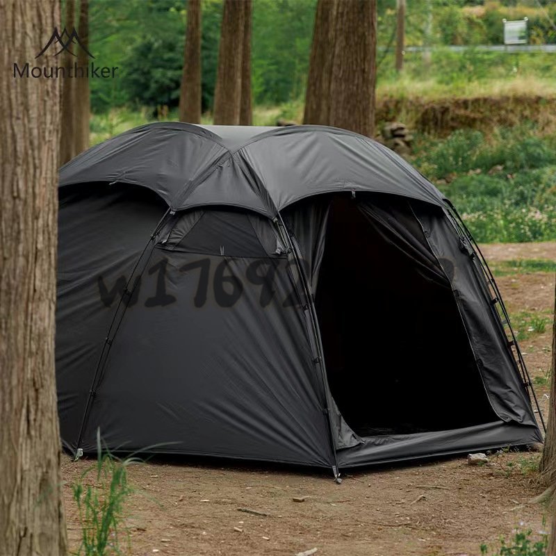 ◆新品推薦◆テント 大型 外線防止 アウトドア 撥水 登山 ブラックテント 3-4人用 アウトドア用 キャンプ テント ドーム型テント210T 軽量