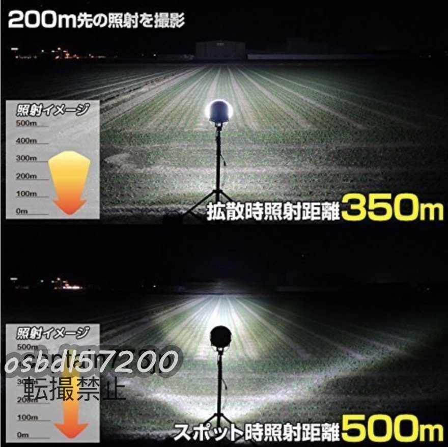 高品質★ワーク LED サーチライト 船舶 船 ボート 作業灯 重機 スポット 防水 漁船 漁 拡散 切替 最大照射500ｍ 遠距離_画像4