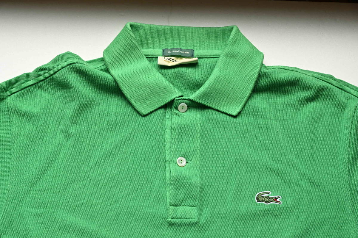 LACOSTE ラコステ ビームス別注 ポロシャツ グリーン 3 LACOSTE ラコステ ビームス別注 ポロシャツ グリーン 3