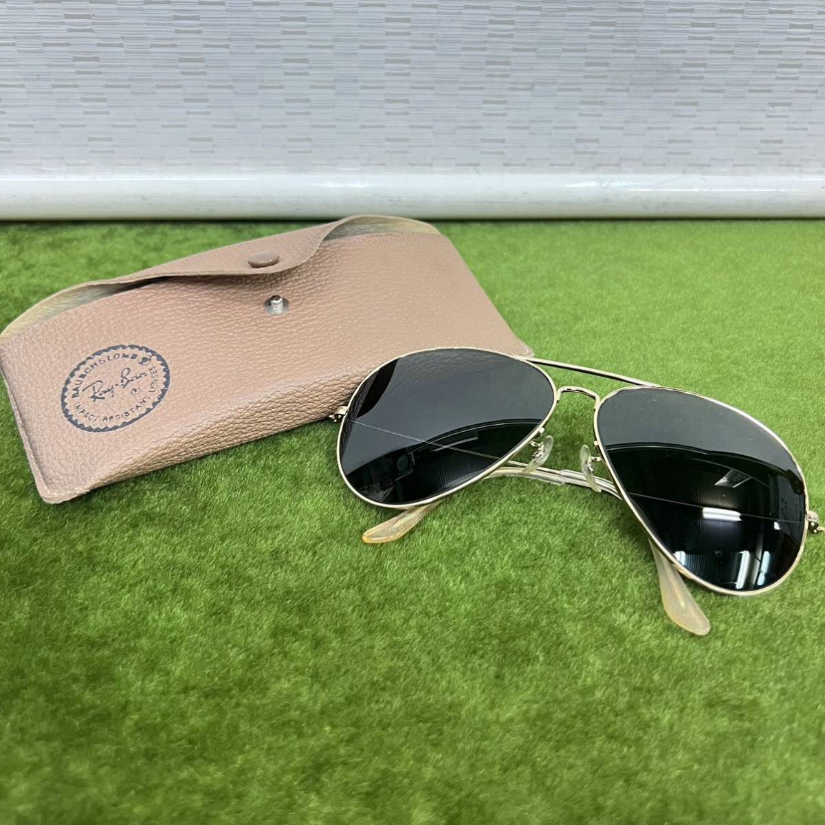 ★☆ 現状渡し/Ray-Ban/レイバン サングラス/ティアドロップサングラス/アイウェア/ケース付き_画像1