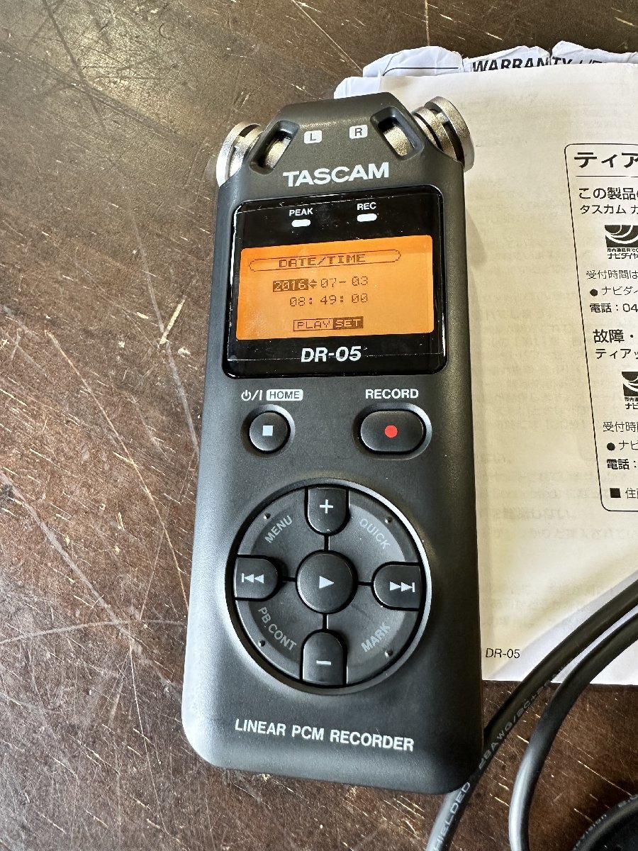 used TASCAM DR-05| портативный магнитофон /96kHz/24bit соответствует стерео запись Tascam 