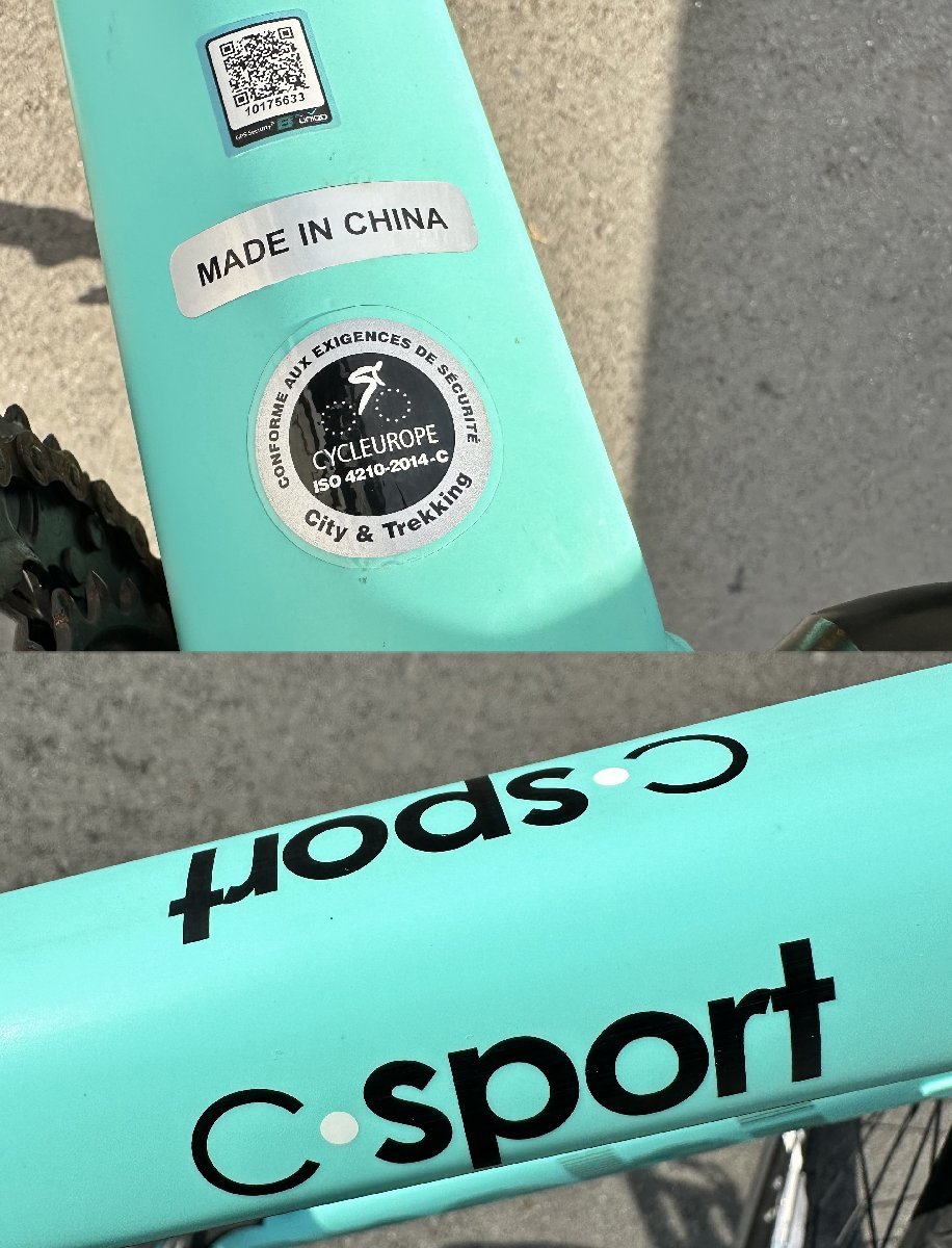 used 2022年購入品 Bianchi ビアンキ C-SPORTS2 クロスバイク SHIMANO