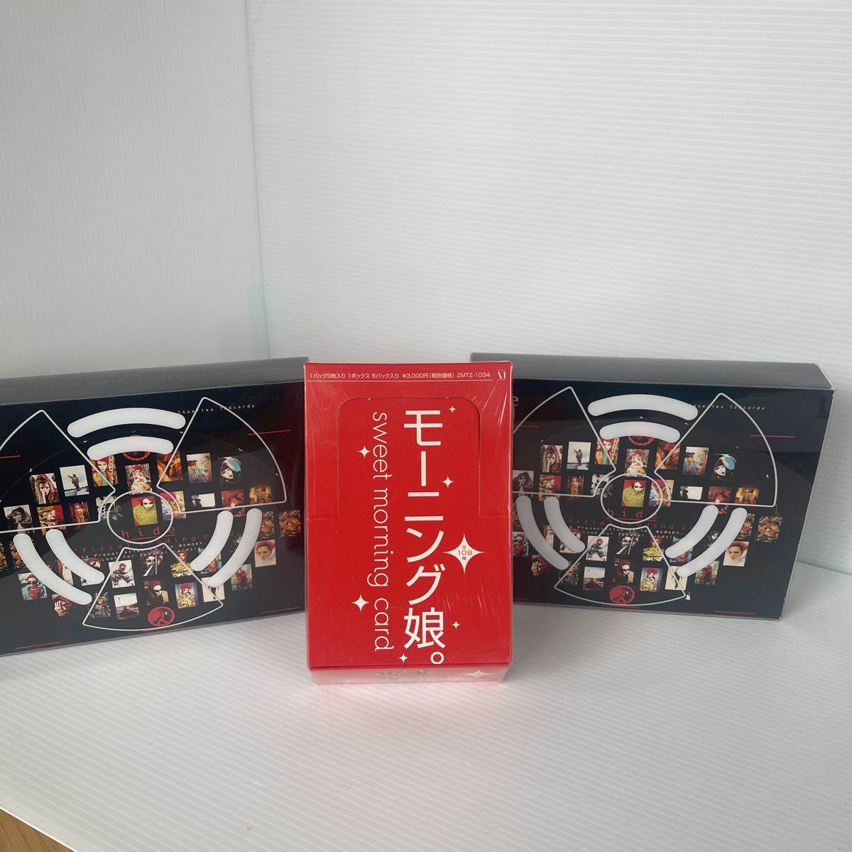 hide オフィシャルトレーディングカード1BOX(12パック入り)、モー娘