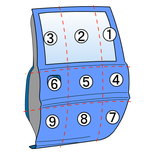  б/у Como LDF-JVW6E26 правый R дверь ASSY YD25DDTI K51 M2L3