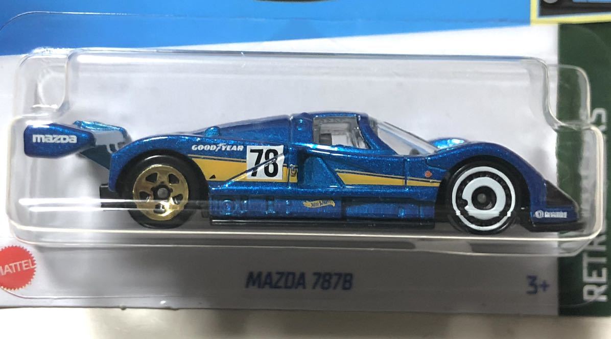 人気 1991 Mazda 787B 2600 R26B 4ローター グループC Mazdaspeed マツダ スピード 松田 廣島 Le Man ルマン Good Year Blue ブルー_画像1