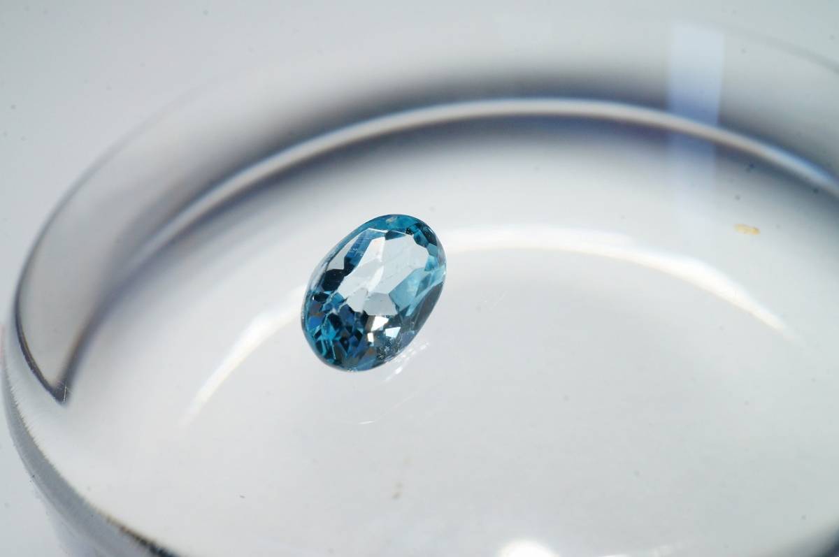  rare![ high class . ornament goods for loose ] transparency eminent aquamarine finest quality loose 0.37ct Koufu . grinding made 