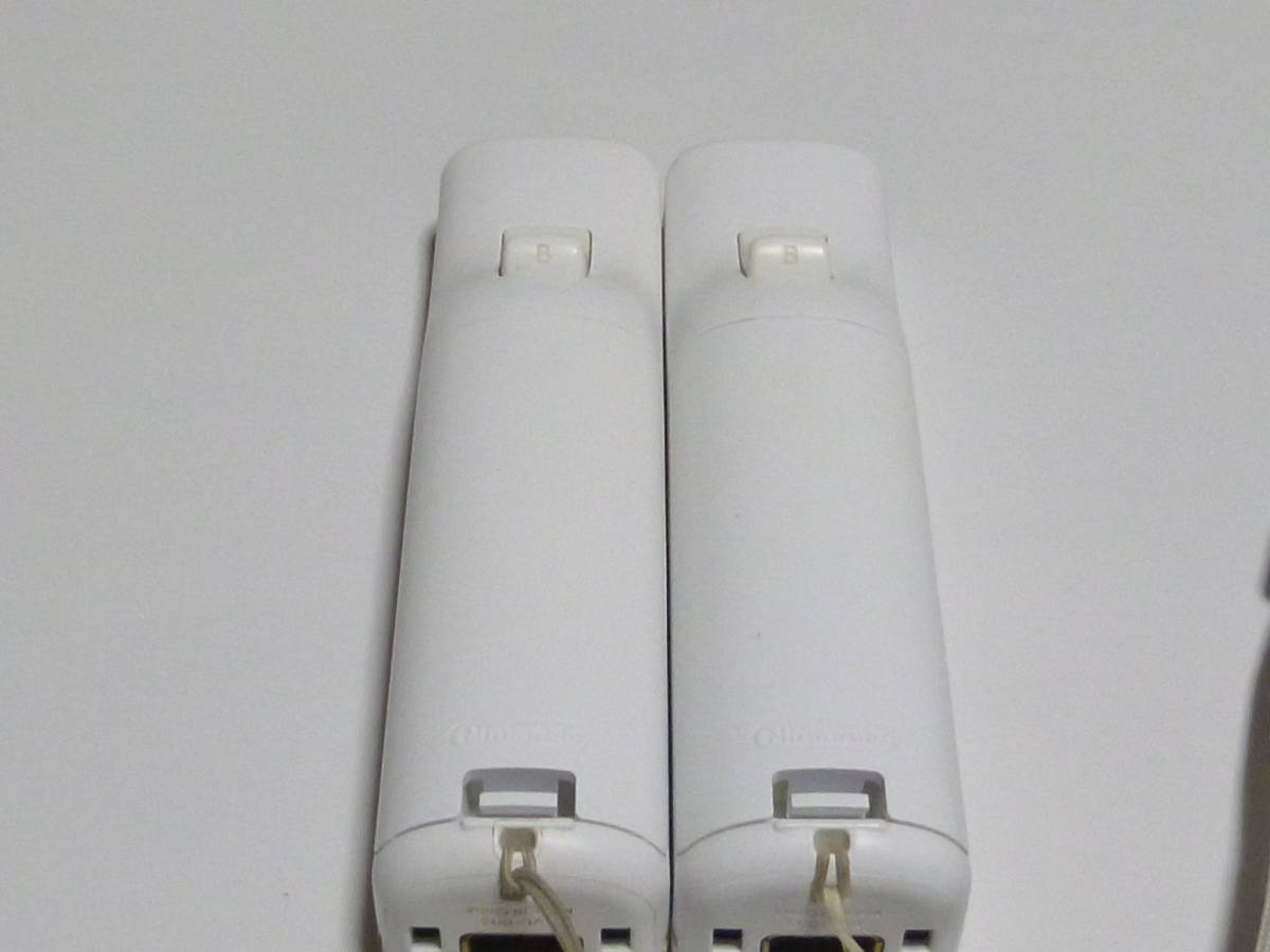 R018【即日発送 送料無料 動作確認済】Wii リモコン ストラップ 2個セット 任天堂 純正品 RVL-003 白 ホワイト コントローラ 