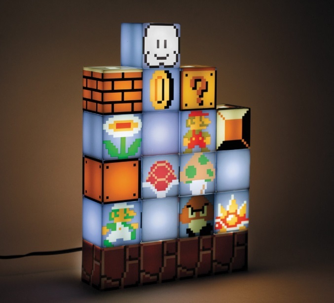  super Mario * LED shines light block figure A