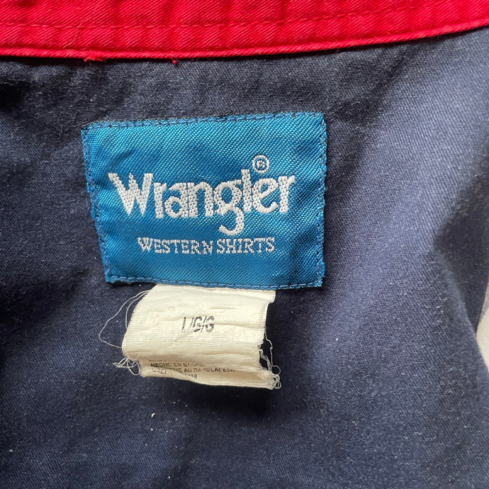 Wrangler ラングラー アメリカ 星条旗 長袖 ウエスタンシャツ メンズL_画像8