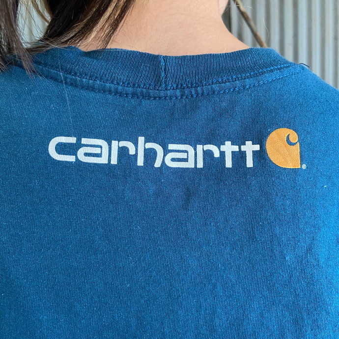 Carhartt カーハート フロントロゴ プリントTシャツ メンズL_画像5