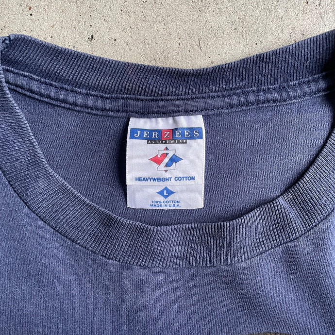 90年代 USA製 WALMART スマイル ニコちゃん 企業ロゴ アドバタイジングTシャツ メンズL_画像4