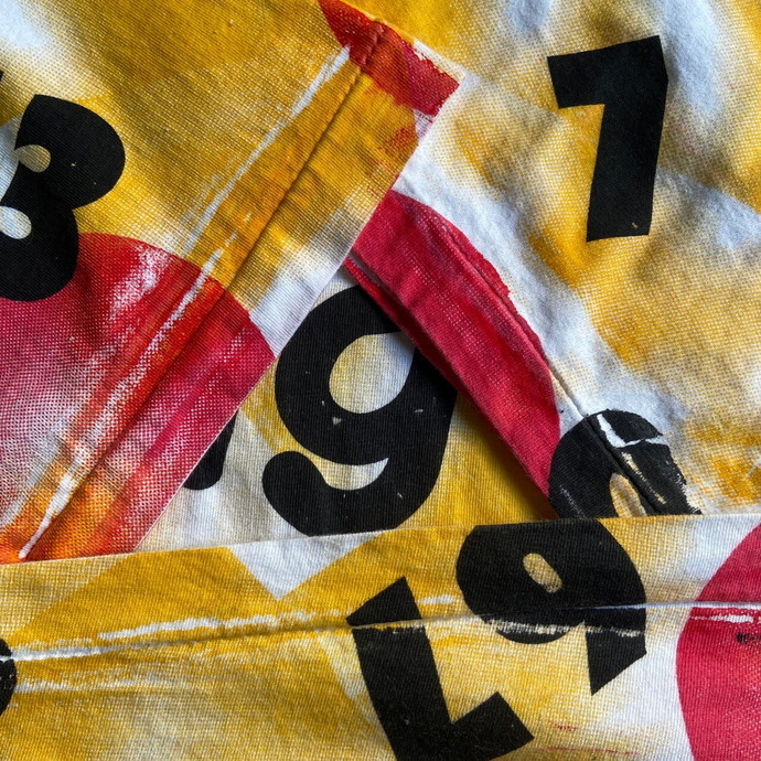 90年代 THE TEN COMMANDMENTS OF BINGO ビンゴ 総柄 オールオーバープリントTシャツ メンズXL相当_画像6