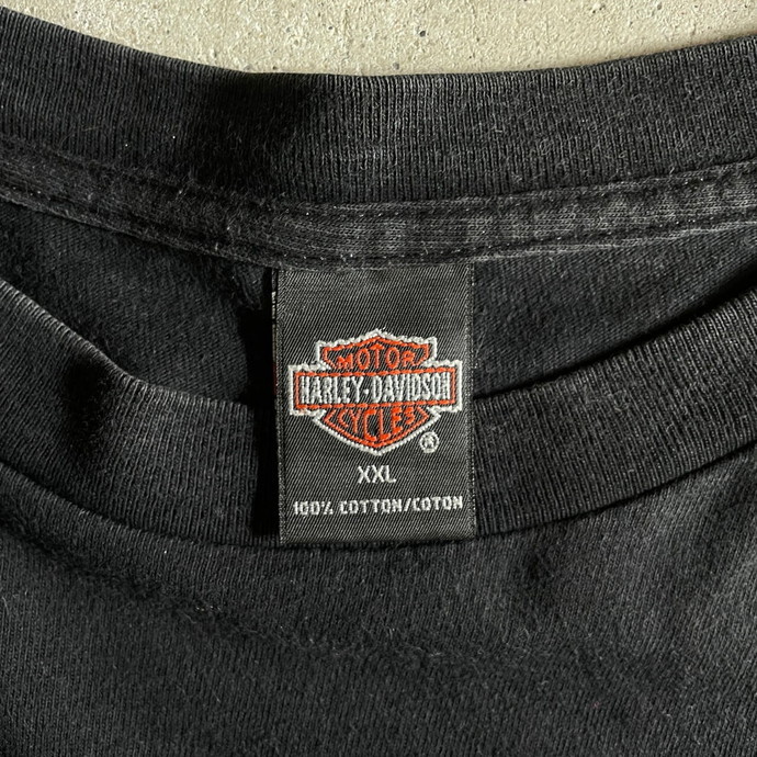 ビッグサイズ 00年代 Harley-Davidson ハーレーダビッドソン ロゴプリント Tシャツ メンズ2XL_画像4