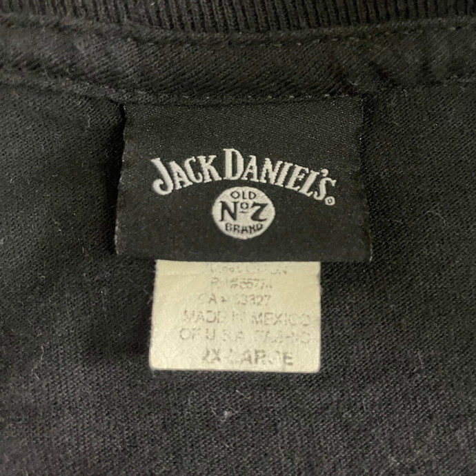 ビッグサイズ 00年代 JACK DANIEL'S ジャックダニエル Wrangler ラングラー 企業ロゴ アドバタイジング バックプリントTシャツ メンズ2XLの画像4