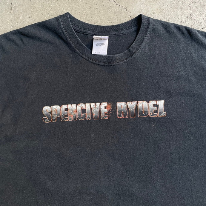 00年代 SPENCIVE RIDEZ MAD GEAR スカル バックプリント Tシャツ メンズXL相当_画像3