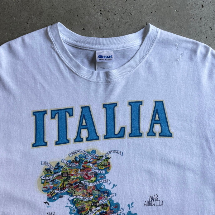ITALIA イタリア スーベニア プリント Tシャツ メンズL_画像3