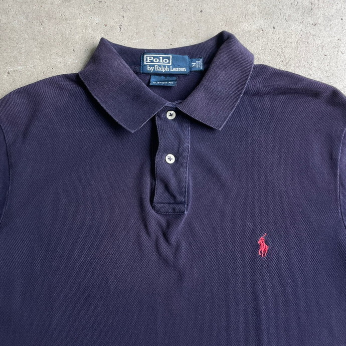 Polo by Ralph Lauren ポロバイラルフローレン CUSTOM FIT 鹿の子 ポロシャツ メンズM_画像3