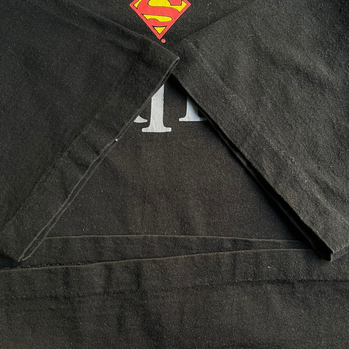 90年代 SUPERMAN 1938-1992 RIP スーパーマン ロゴ 両面プリント Tシャツ メンズM_画像8