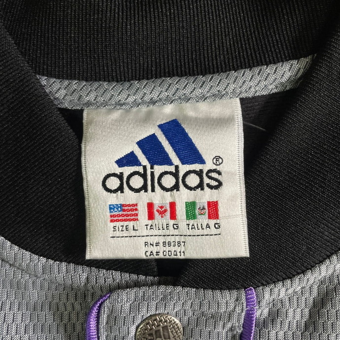 90年代 adidas アディダス NBA LOS ANGELS LAKERS シューティングジャケット メンズL_画像7