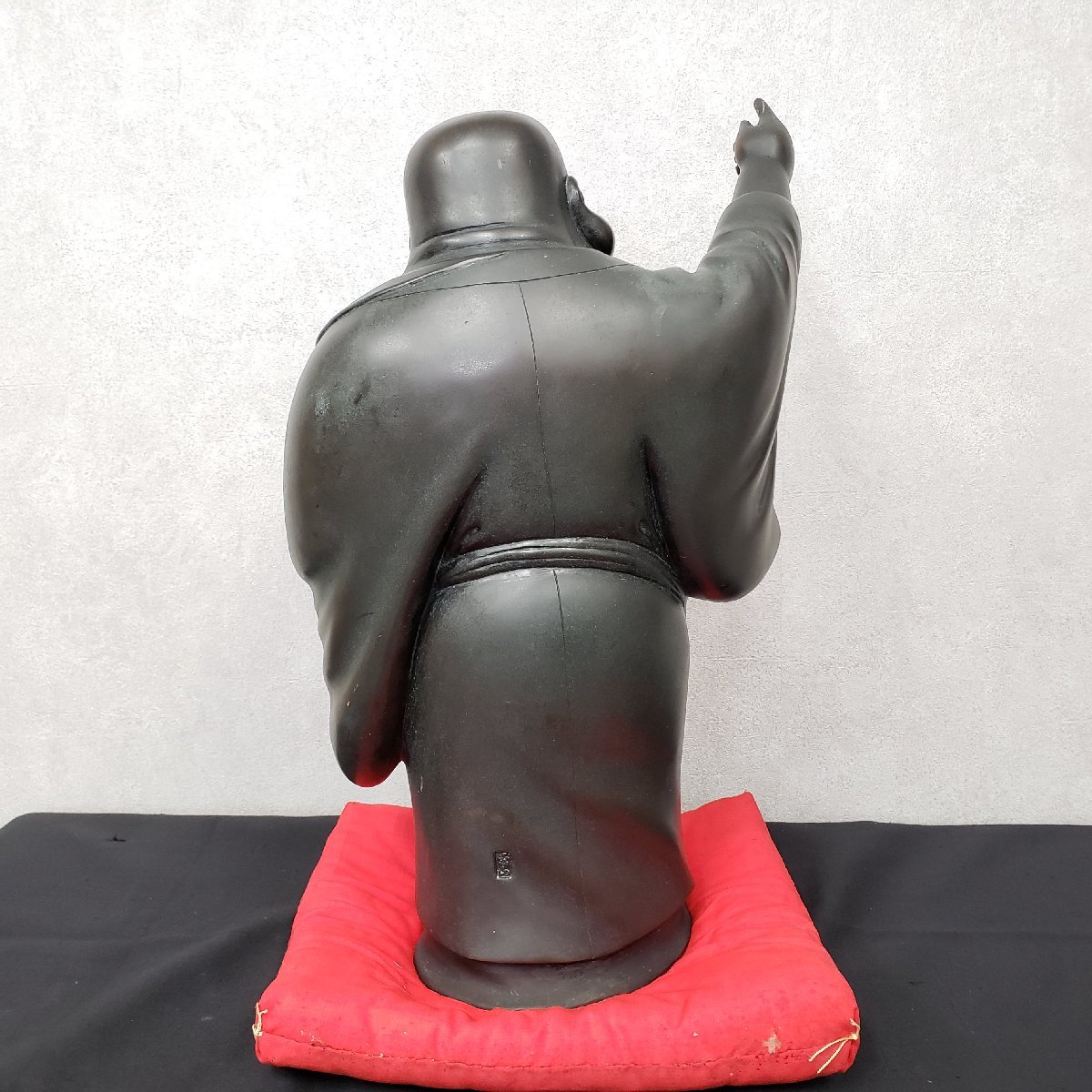 越井栄山作 軍配布袋 18号 重さ18kg 高岡銅器 銅製品 金属工芸