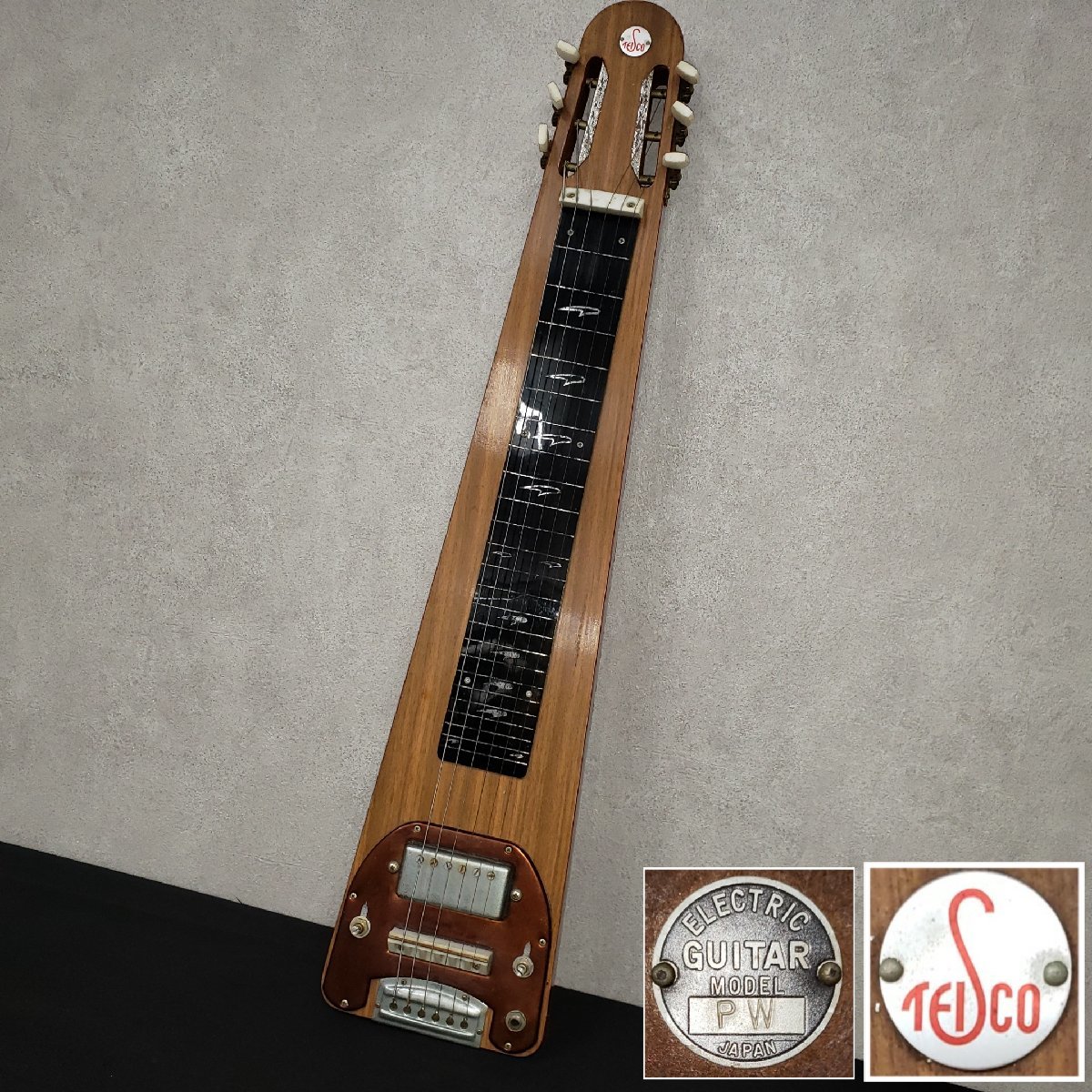 TEISCO steel гитара EG- PW электрический гитара Vintage античный музыкальные инструменты * Junk tesko Hawaiian гитара [120s1476]