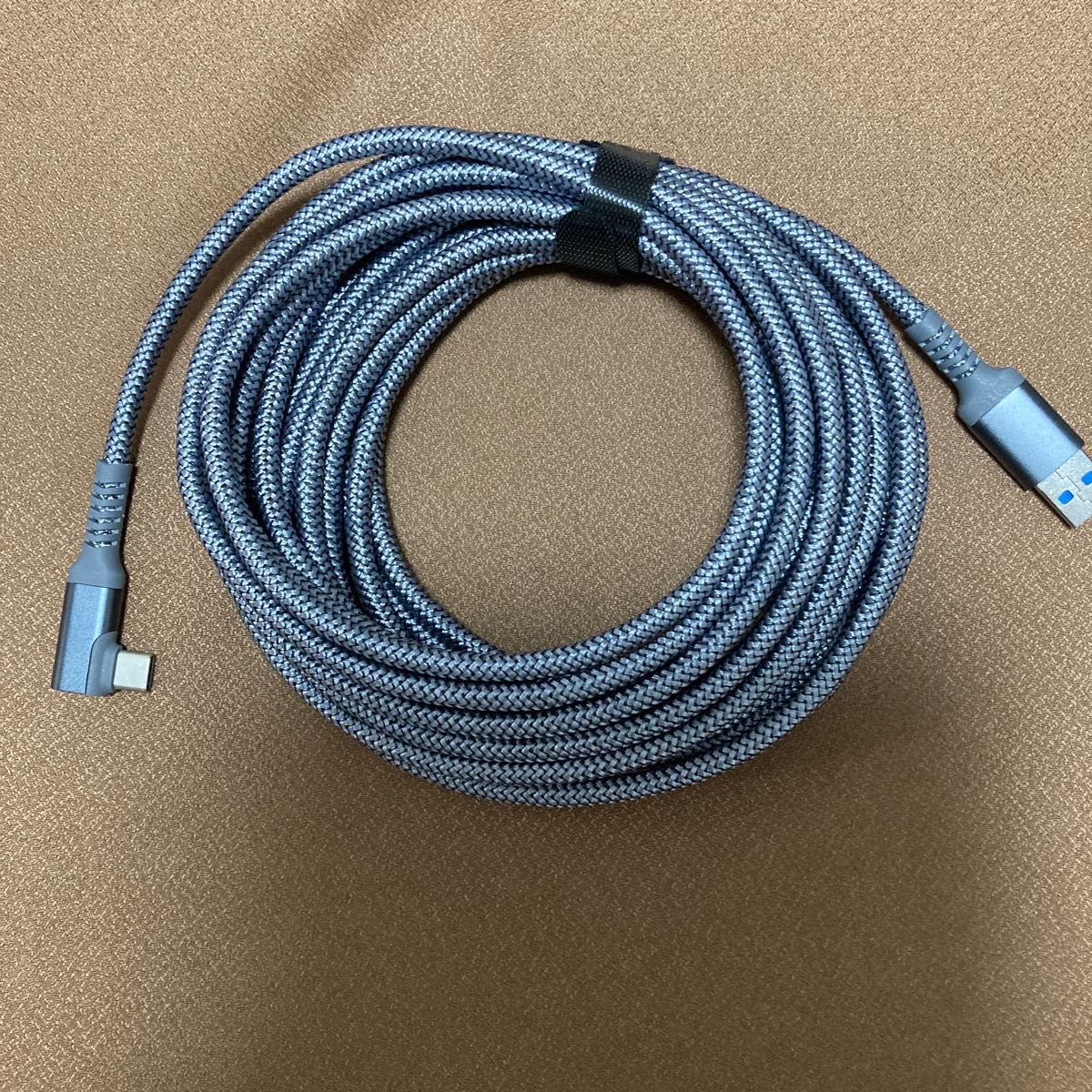 USB C Link ケーブル 6m ゲーミング VR 新品- USB3.2 C ケーブル 6m L字 グレー