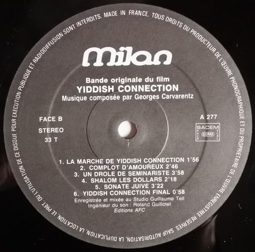 0( =^・_・^)=〇☆仏盤LP★Yiddish Connection★ジョルジュ・ガルヴァランツ★Gerges Garvarentz★Milan A 277★☆_画像4