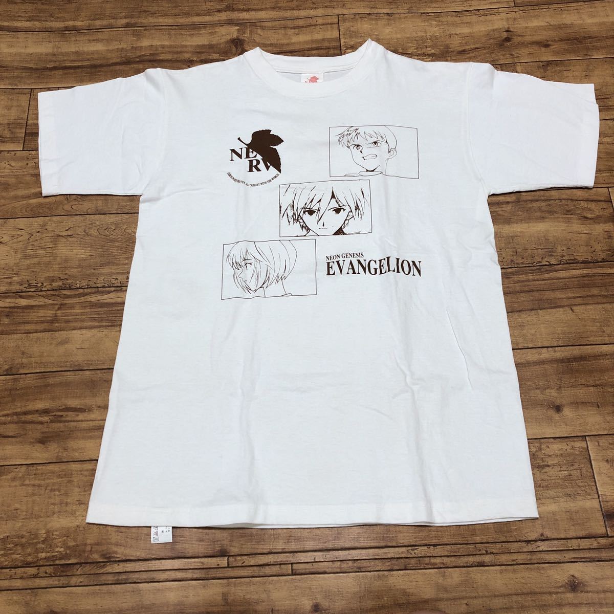新世紀エヴァンゲリオン 半袖Tシャツ SEGA フリーサイズ ホワイト 非売品 90年代 ヴィンテージの画像1