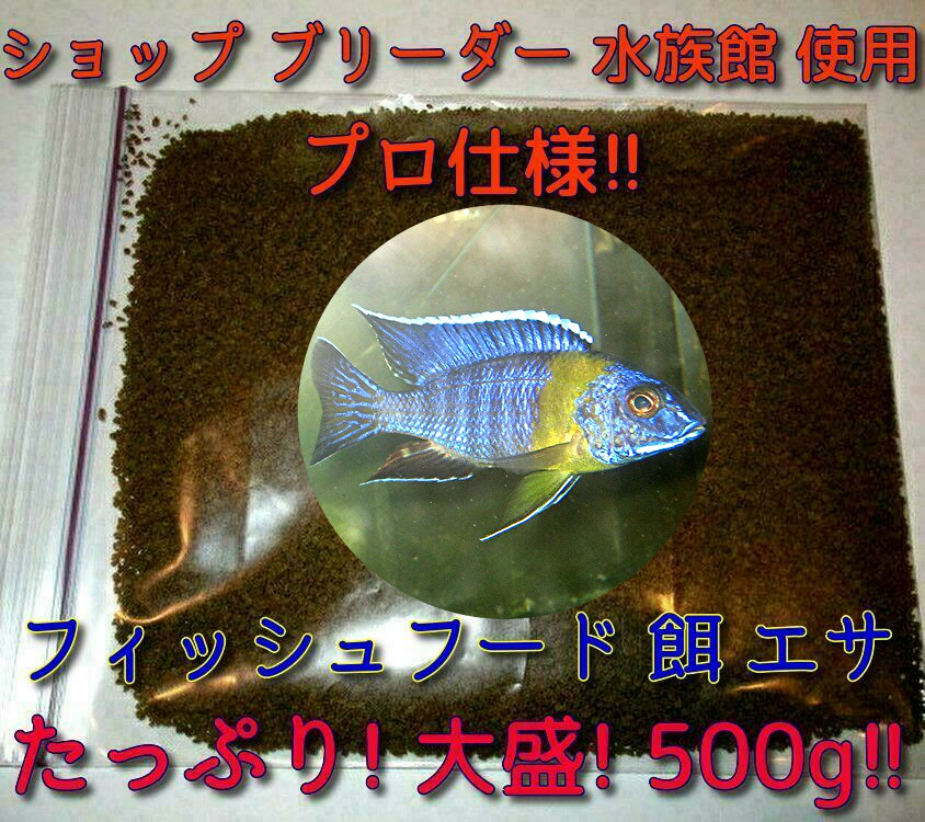 たっぷり500g ショップ 水族館 使用 熱帯魚 アフリカン シクリッド 餌 エサ 飼料 プロ仕様 沈下タイプ 観賞魚 淡水魚 フィッシュフード送込_画像8