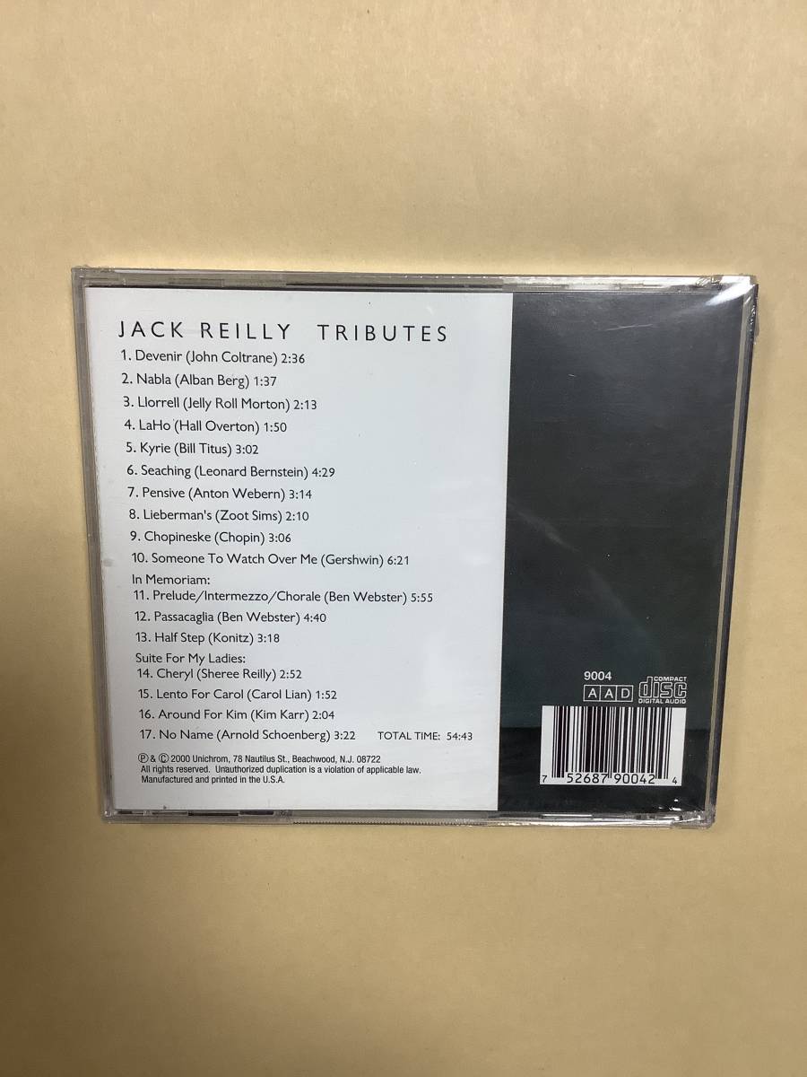 送料無料 JACK REILLY「TRIBUTES」新品未開封 輸入盤