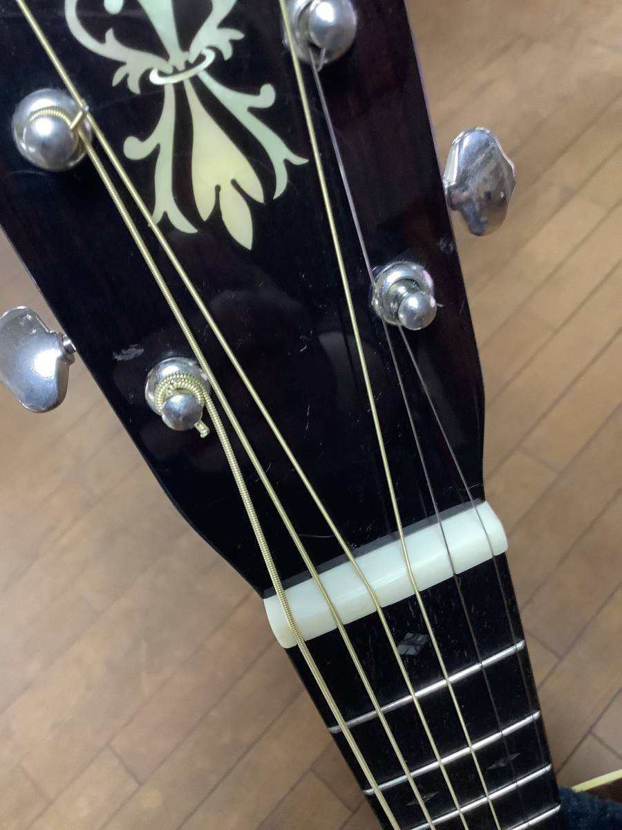 送料無料 レコーディング キング RO-16 トップ単板 トリプルOタイプ アコースティックギター 美品 ギグバック付の画像8