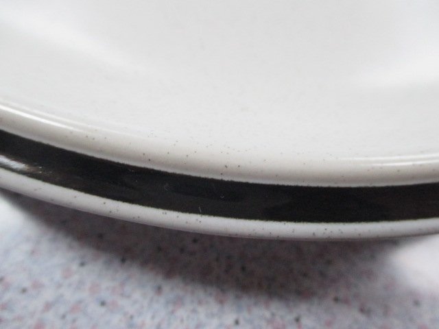 F044【Noritake ノリタケ FOLKSTONE フォークストンSTONEWARE】高級ホテルの食器5枚 美品 23cmプレート ■ デザート皿 パン皿 サラダ皿_画像9