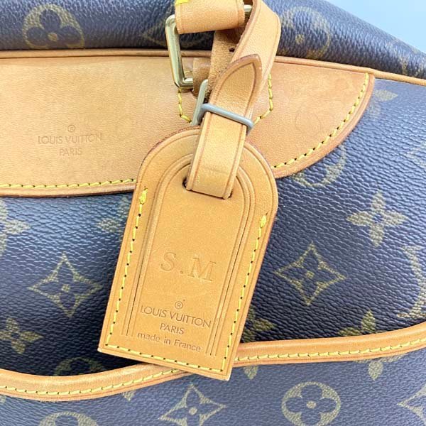 ｔ)ルイ・ヴィトン LOUIS VUITTON モノグラム ドーヴィル M47270 ハンドバッグ ミニボストンバッグ 鞄 中古※ネームタグ有(イニシャル入り)_画像4