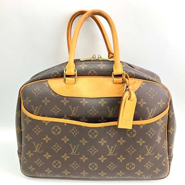 ｔ)ルイ・ヴィトン LOUIS VUITTON モノグラム ドーヴィル M47270 ハンドバッグ ミニボストンバッグ 鞄 中古※ネームタグ有(イニシャル入り)_画像1