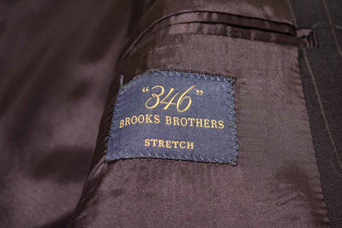 BROOKS BROTHERS ブルックス ブラザーズ 2釦 ウール 紺 ストライプ オールシーズン テーラード ブレザー ジャケット XL (H0051704)の画像3