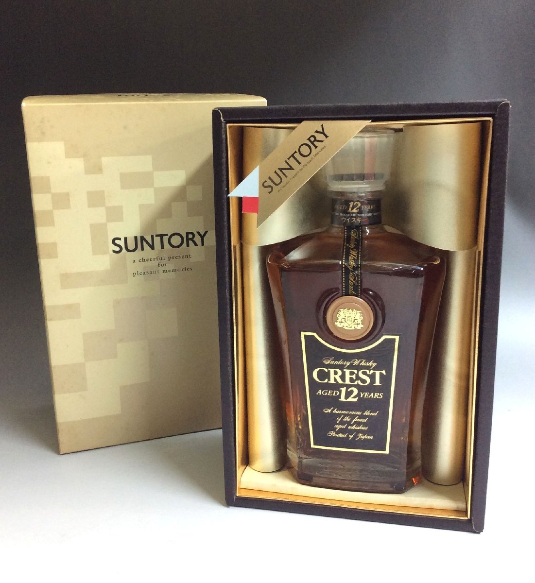 未開栓 ウィスキー SUNTORY CREST サントリー クレスト １２年 WHISKY