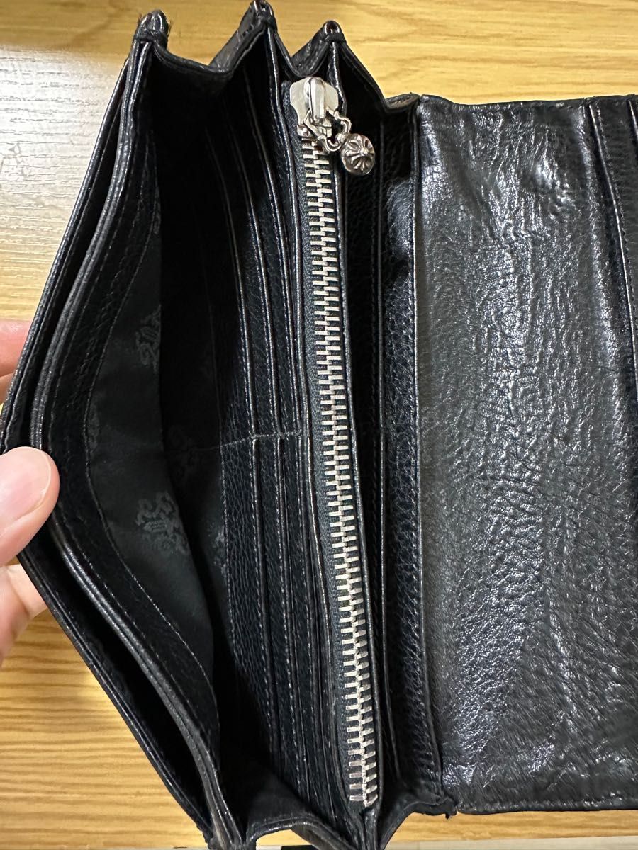 値下げ中)クロムハーツ ジュディウォレット クロスボタン ブラック