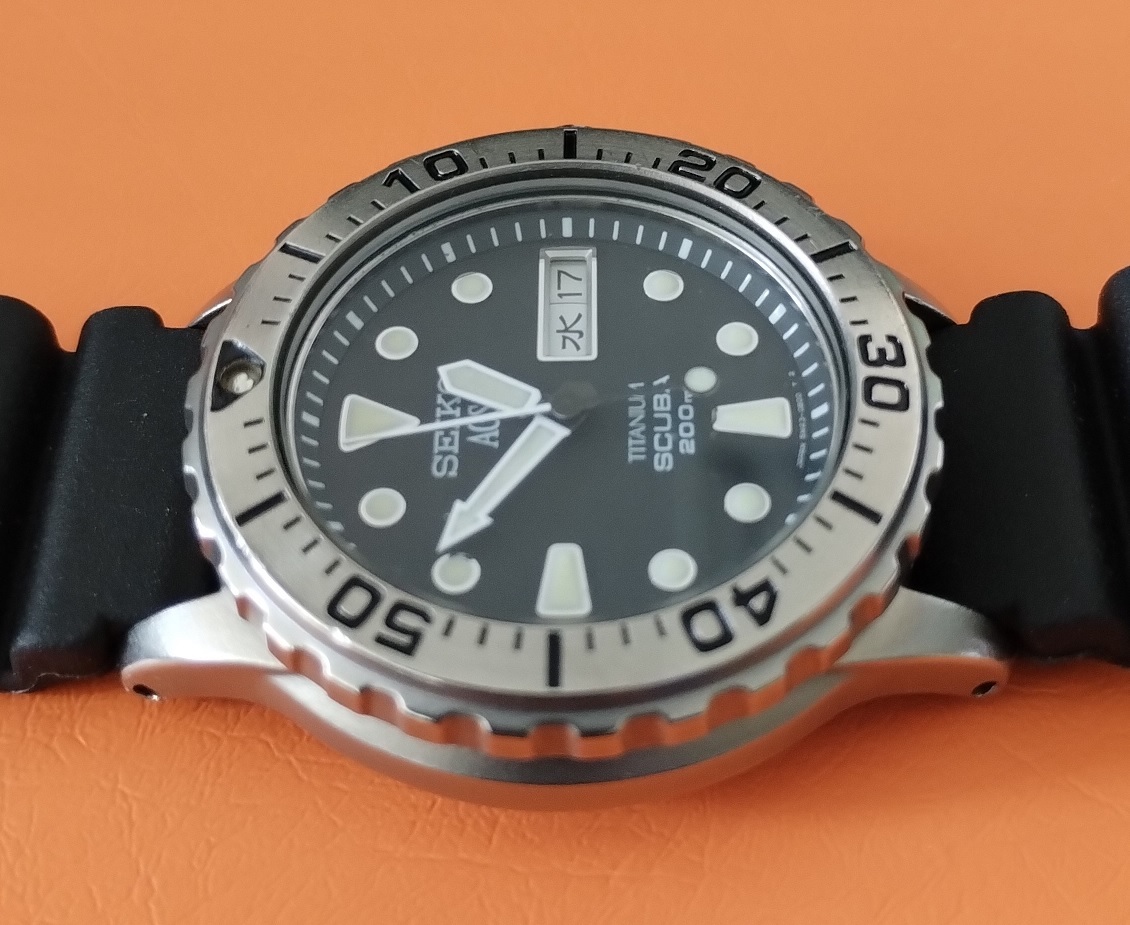 最低価格の SEIKO チタンダイバー キネティック セイコー KINETIC 中古