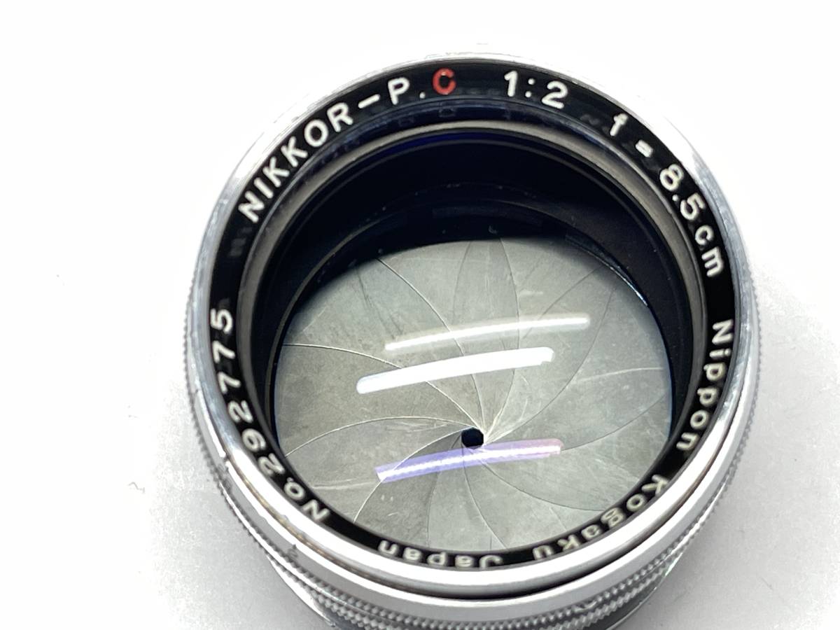 専門業者清掃済 ニコン NIKKOR-P.C 8.5cm F2 Sマウント