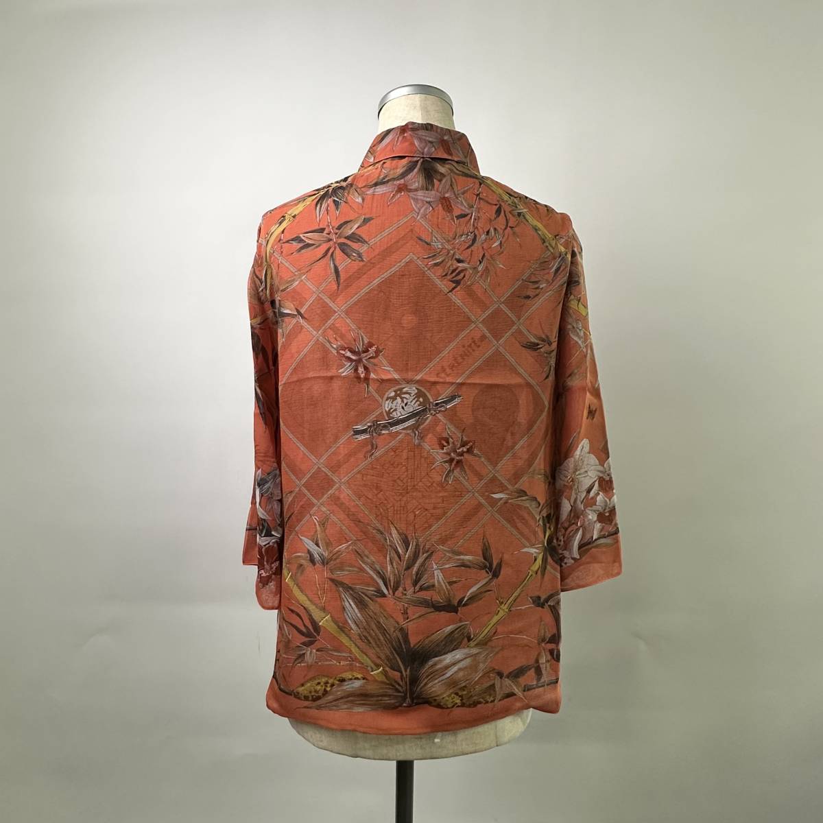 良品 HERMES エルメス マルタンマルジェラ シルク シフォン ブラウス