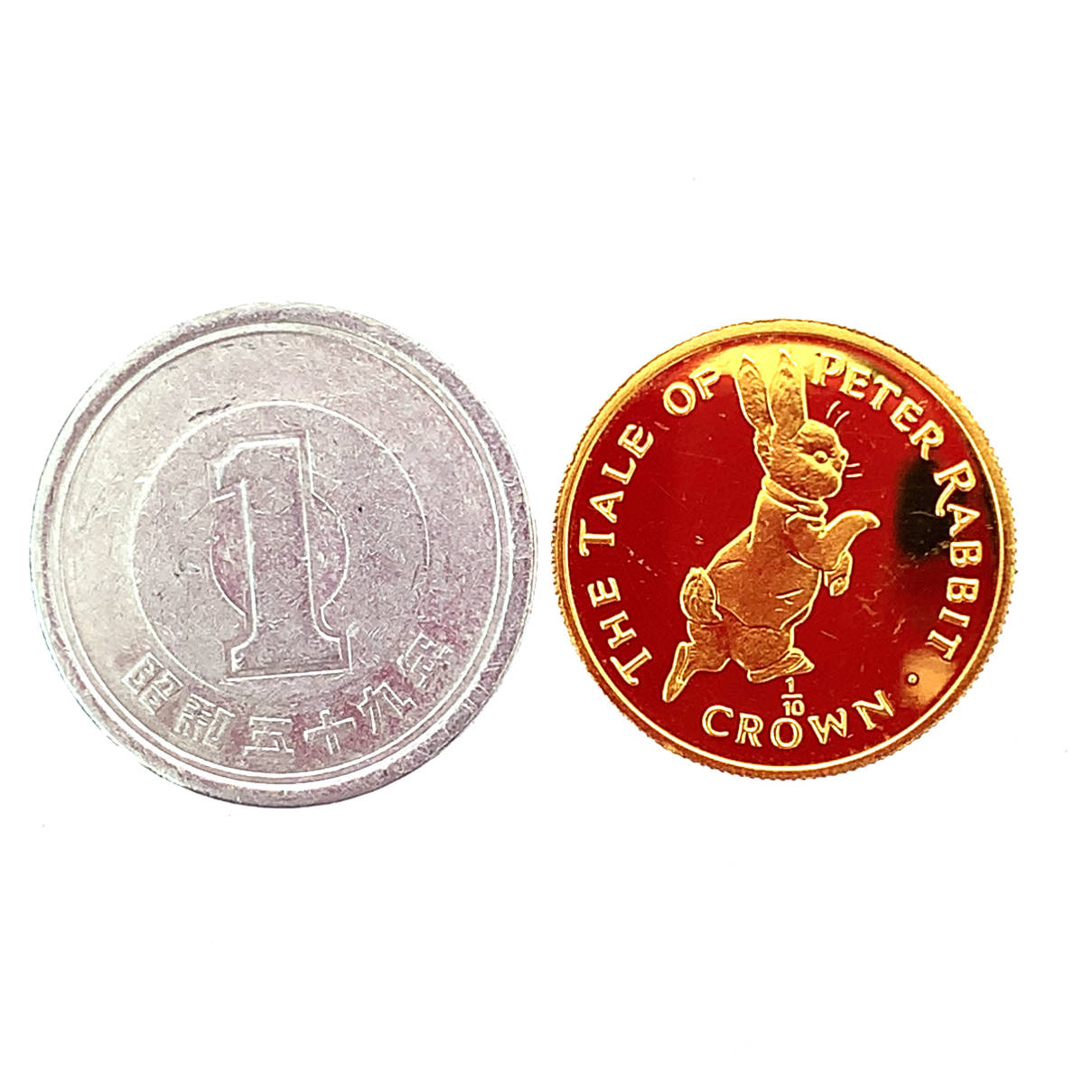 ピーターラビット金貨 ジブラルタル エリザベス女王 1/10オンス 1995年