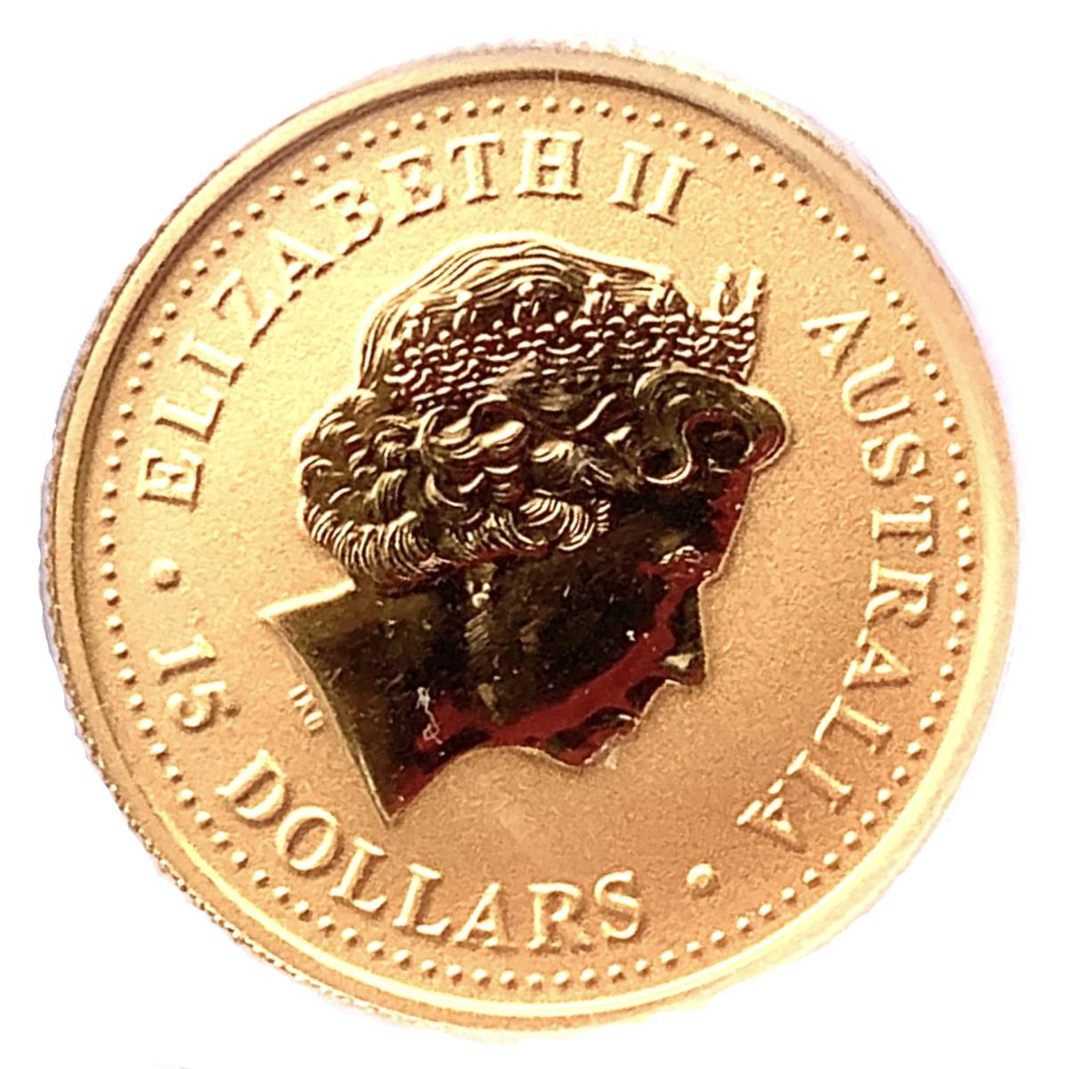 【新品】 干支 羊 金貨 オーストラリア 2003年 K24 純金 3.1g コイン 1/10オンス イエローゴールド コレクション Gold_画像2